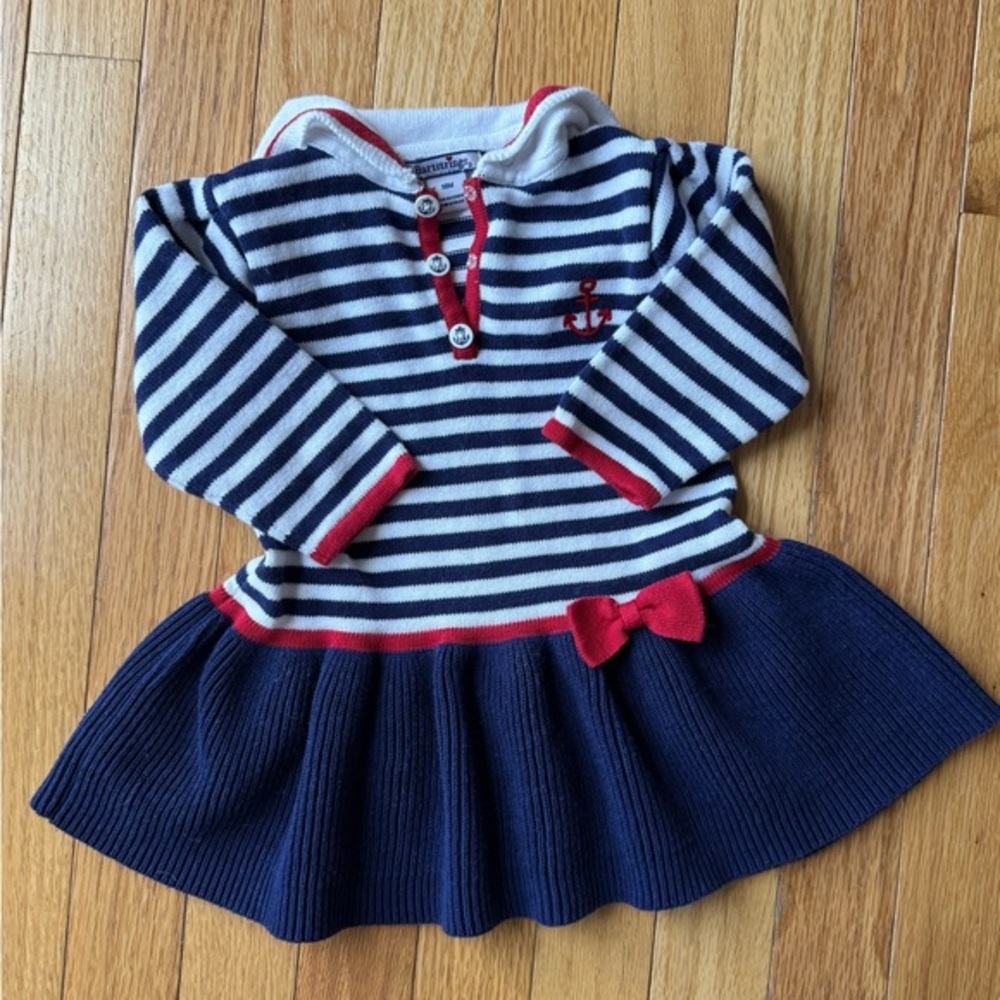 Vintage Heartstrings Nautical Dress (18m)